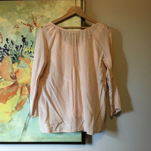 Banana Republic Ballet Pink Poet Blouse + Tank Top - Picture 2 of 10